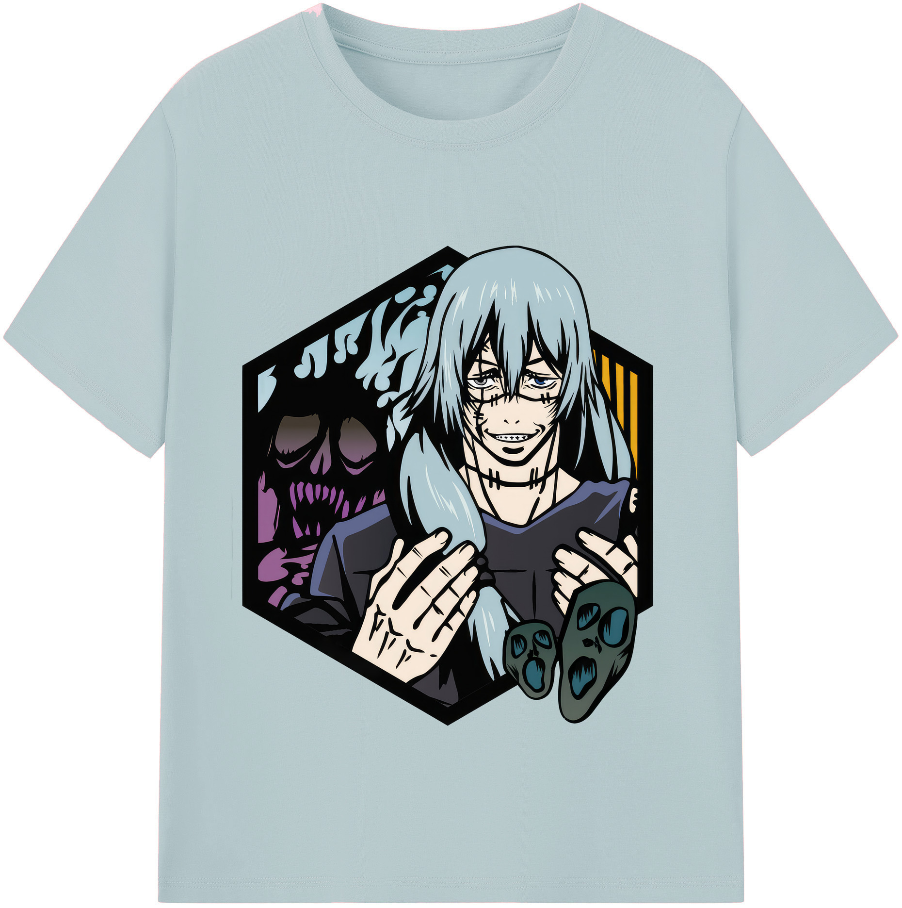 （画像用） 呪術廻戦 Jujutsu Kaisen 綿100％半袖Tシャツ（フロントプリント）
